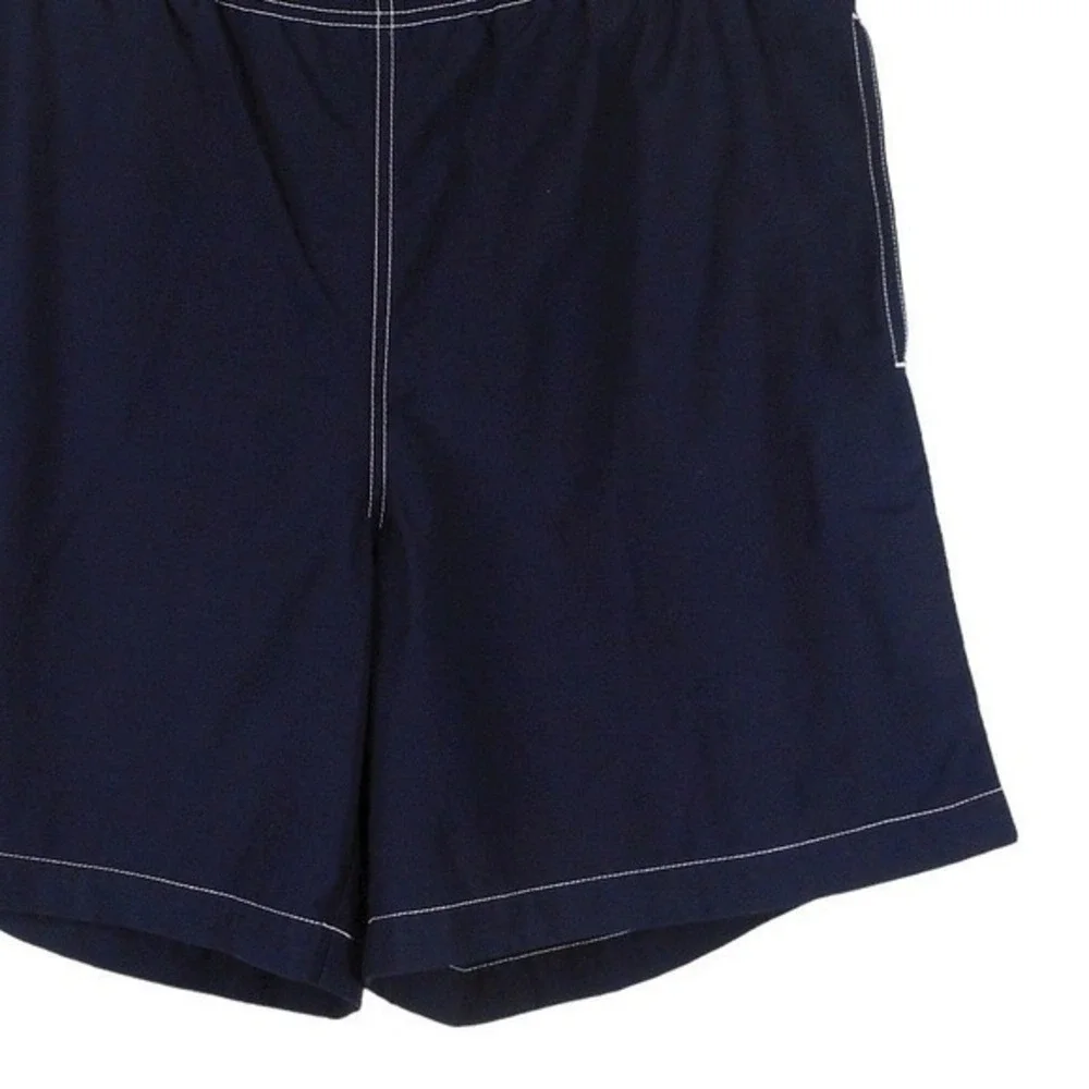 Grant Thomas Mens Swim Trunks M Blue Elastic Waist Mesh Lined Pockets Drawstring